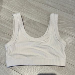 White ALO sports bra